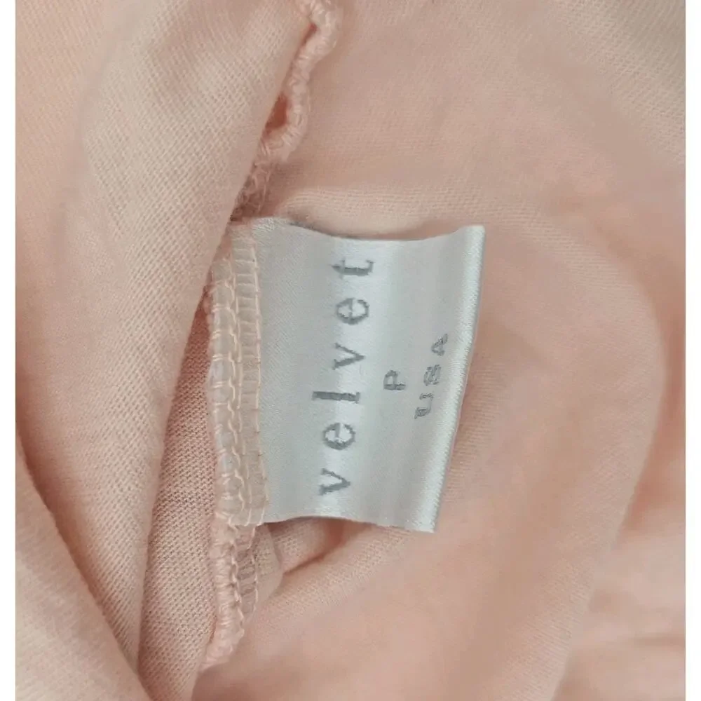 Velvet Graham Spencer Top Womens XS Pink Tank High Muscle Ruch Gathered